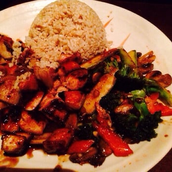 Wasabi - Hibachi combination chicken and scallops, vegetables, brown rice - Japanese Near Me - Warwick, Rhode Island Wasabi - Hibachi combination chicken and scallops, vegetables, brown rice - Japanese Near Me - Warwick, Rhode Island