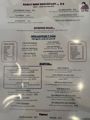 Menu photo 4 Moles La Tia Los Angeles, CA