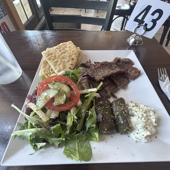 Santorini Cafe - Lamb plate - Greek Near Me - Austin, Texas
