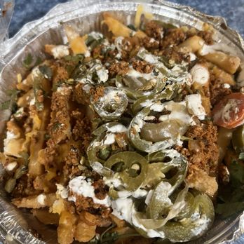 Los Chilitos - Chorizo fries after I reheated them in my air fryer - Mexican Near Me - Lebanon, New Jersey Los Chilitos - Chorizo fries after I reheated them in my air fryer - Mexican Near Me - Lebanon, New Jersey
