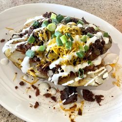 The Otherside - Westport Marina - BBQ baked potato with brisket