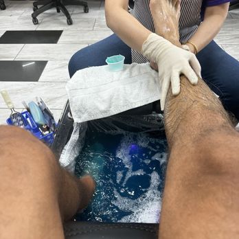 Wayside Nails - Calf massage with lotion! - Nail Salons Near Me - Houston, Texas Wayside Nails - Calf massage with lotion! - Nail Salons Near Me - Houston, Texas