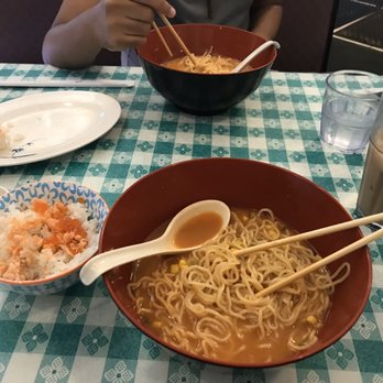 I ai Sushi - Spicy miso ramen with a sake don add on and Royal milk tea as my beverage. All delicious and very filling!! - Sushi Bars Near Me - Tampa, Florida I ai Sushi - Spicy miso ramen with a sake don add on and Royal milk tea as my beverage. All delicious and very filling!! - Sushi Bars Near Me - Tampa, Florida