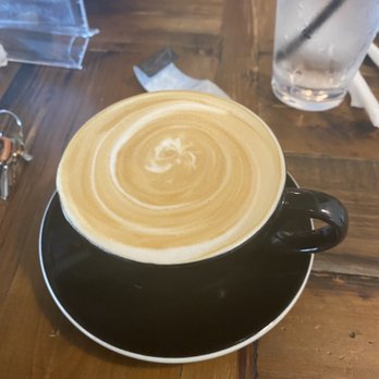 Seven Mile Cafe - Their famous seven mile latte. Beautifully delicious - Breakfast & Brunch Near Me - Keller, Texas