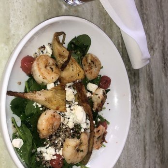 Sava's - Mediterranean Shrimp & Spinach Salad - Bars Near Me - Ann Arbor, Michigan Sava's - Mediterranean Shrimp & Spinach Salad - Bars Near Me - Ann Arbor, Michigan