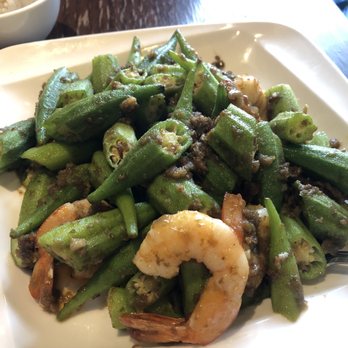 Nyonya - Shrimp with lady fingers Malaysian style - Malaysian Near Me - New York, New York