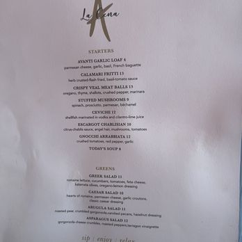 Avanti Restaurant - Menu - Italian Near Me - Dallas, Texas Avanti Restaurant - Menu - Italian Near Me - Dallas, Texas