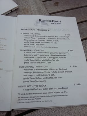 Menu photo 2 Schlosswerk Gaildorf, BW Menu photo 2 Schlosswerk Gaildorf, BW