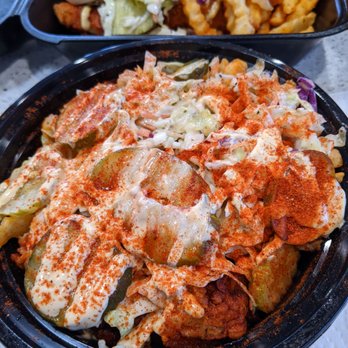 Angry Chickz - The angry fries. 4/5. Id rather have the burger, but if you're on the go and wanna eat in your car etc. Then this will do the job. - Chicken Shop Near Me - Fresno, California