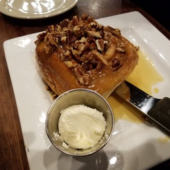 Hell's Kitchen - The pecan roll. It's very large indeed, but ours was also very dry. I would pass on this next time. - New American Near Me - Minneapolis, Minnesota Hell's Kitchen - The pecan roll. It's very large indeed, but ours was also very dry. I would pass on this next time. - New American Near Me - Minneapolis, Minnesota