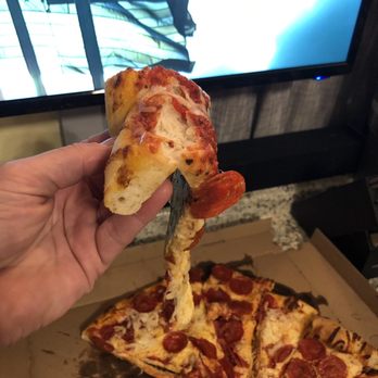 Fat Lorenzo's - The first photo is the 1st pizza the 2 nd is the replacement pizza going in the oven - Pizza Near Me - Minneapolis, Minnesota Fat Lorenzo's - The first photo is the 1st pizza the 2 nd is the replacement pizza going in the oven - Pizza Near Me - Minneapolis, Minnesota