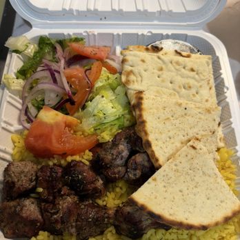 King Souvlaki - Pork Souvlaki Platter - Food Trucks Near Me - Bayside, New York