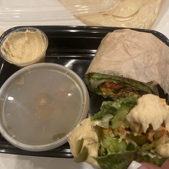 Panini Kabob Grill - Chicken Wrap with spinach tortilla - Mediterranean Near Me - Irvine, California