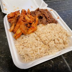 Sunny Teriyaki - Spicy Chicken & Beef with Brown Rice