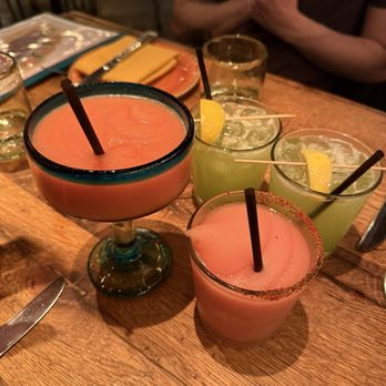 El Vez - Frozen watermelon & blood orange margarita, cucumber mint margarita - Mexican Near Me - New York, New York