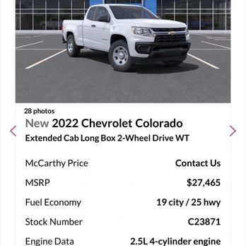 McCarthy Chevrolet of Overland Park - The advertisements where it states the trucks are for sale for $27,465 - Auto Repair Near Me - Overland Park, Kansas McCarthy Chevrolet of Overland Park - The advertisements where it states the trucks are for sale for $27,465 - Auto Repair Near Me - Overland Park, Kansas