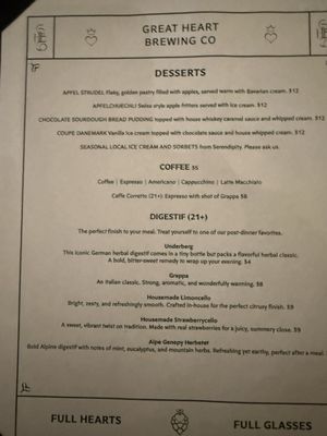 Menu photo 4 Great Heart Brewing Olivette, MO