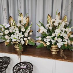 Madison Avenue Florist - Our beautiful gold and white arrangements!