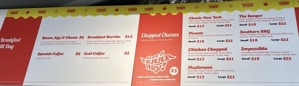 Menu photo 8 New York's Chopped Cheese Los Angeles, CA Menu photo 8 New York's Chopped Cheese Los Angeles, CA