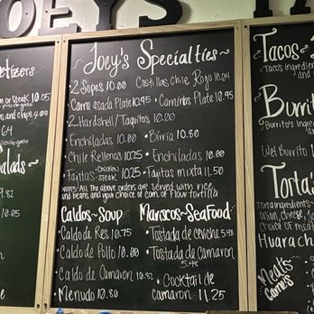 Joey's Tacos - Menu 02042026 - Mexican Near Me - Reseda, California