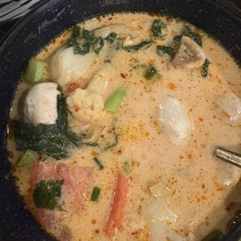 Kin Long Beach - Amazing vegetable coconut soup, - Thai Near Me - Long Beach, California Kin Long Beach - Amazing vegetable coconut soup, - Thai Near Me - Long Beach, California