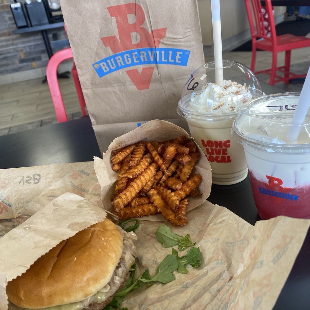 Burgerville - Sweet potato fries and harvest cider - Burgers Near Me - Wilsonville, Oregon Burgerville - Sweet potato fries and harvest cider - Burgers Near Me - Wilsonville, Oregon