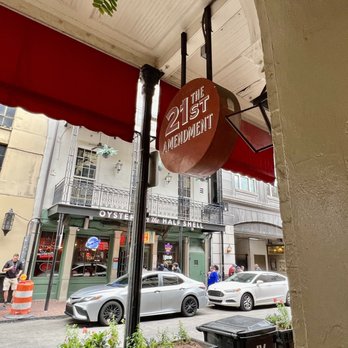 21st Amendment at La Louisiane - Sign taken from inside front door - Bars Near Me - New Orleans, Louisiana