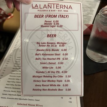 La Lanterna - Drink Menu - Pizza Near Me - Detroit, Michigan La Lanterna - Drink Menu - Pizza Near Me - Detroit, Michigan
