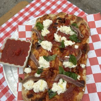 Stracci Pizza - The Stracci w/ anchovies - Pizza Near Me - Alexandria, Virginia