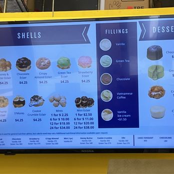 Beard Papa’s - Menu January 2024 - Desserts Near Me - Pasadena, California