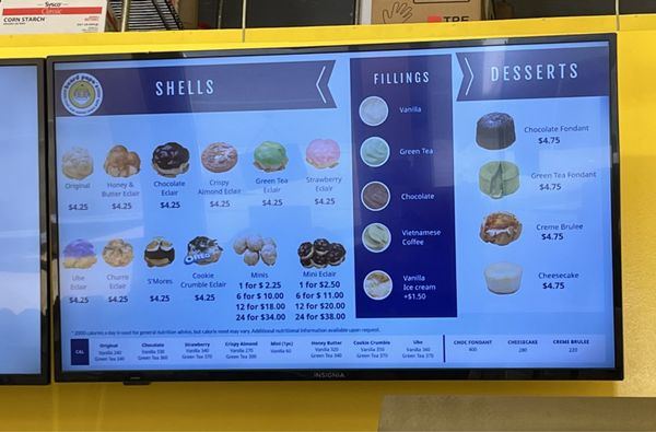 Menu photo 7 Beard Papa’s Pasadena, CA