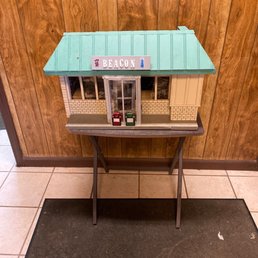 Model inside the restaurant Model inside the restaurant