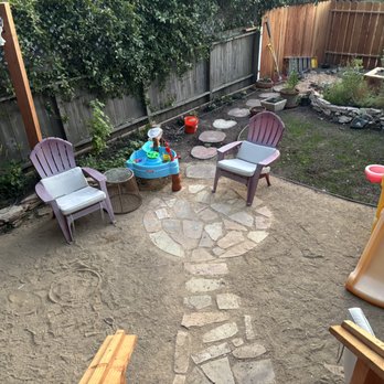 Casimiro Landscaping Services - Flag stone design done by my wife, installed by Jose and crew. Continuing path by Jose and crew. - Landscaping Near Me - Richmond, California Casimiro Landscaping Services - Flag stone design done by my wife, installed by Jose and crew. Continuing path by Jose and crew. - Landscaping Near Me - Richmond, California