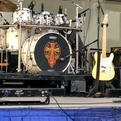 Ellisworth W Allen Park - Stage set up for band