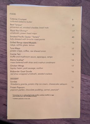 Menu photo 3 Bar Contra New York, NY Menu photo 3 Bar Contra New York, NY