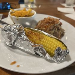 Jim 'N Nick's Bar-B-Q - Classic Pulled Pork with bbq Bar-B-Q Corn on the Cobb and Brisket Chili