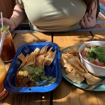 NIDO's BackYard - Michelada Mix Spicy Mangonada Chips n Salsa shrimp ceviche and breates'es de grande. Mans three favorite things - Mexican Near Me - Oakland, California