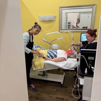 Skin By ZANA - My mom getting the red light facial and mani combo - Skin Care Near Me - Chicago, Illinois