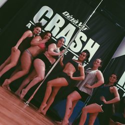 Crash Academy Pole Studio - POLE IS FOR EVERYONE! DONT WORRY, NO ONE HAS THE UPPER BODY STRENGTH. WE BUILD IT!