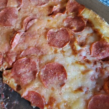 Pizza Show - Pizza next day has two different cheese colors?? Don't know why. - Pizza Near Me - Hawthorne, California Pizza Show - Pizza next day has two different cheese colors?? Don't know why. - Pizza Near Me - Hawthorne, California