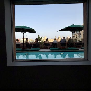 The Rooftop - View coming off the elevator - Cocktail Bars Near Me - Barcelona, B The Rooftop - View coming off the elevator - Cocktail Bars Near Me - Barcelona, B