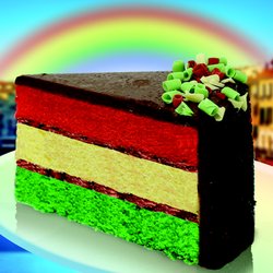 Exclusive Desserts - RAIBBOW CAKE