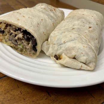 El Sombrero Mexican Grill - Double pork burrito from one side is just ASKING to be devoured, and answering that call is a pleasure!!! - Mexican Near Me - Hasbrouck Heights, New Jersey