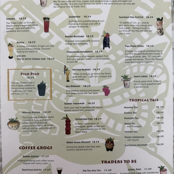 Trader Vics - Drink menu - Tiki Bars Near Me - San Jose, California Trader Vics - Drink menu - Tiki Bars Near Me - San Jose, California