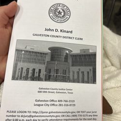 Galveston County Courthouse - Here for Jury Duty