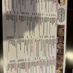 Menu options
