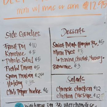 Waikapu On 30 - Menu board - Hawaiian Near Me - Wailuku, Hawaii Waikapu On 30 - Menu board - Hawaiian Near Me - Wailuku, Hawaii