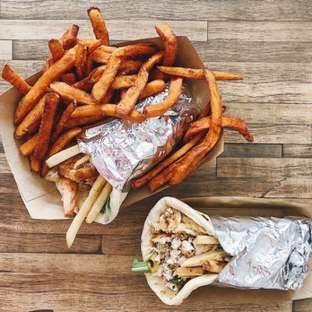 Block 16 - Dragon Wrap, Sweet Potato Fries - American Near Me - Omaha, Nebraska
