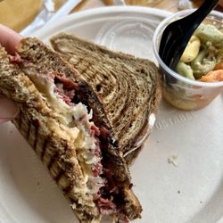 Perfect Blend - Lexi-Town Reuben Sandwich with pasta salad