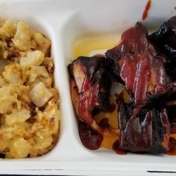 Two Bones BBQ - Cheezy Potatoes + Pork Belly Cubes